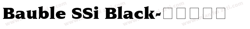 Bauble SSi Black字体转换